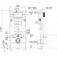 Комплект Унитаз подвесной Ceramica Nova Metric Rimless CN3007 с микролифтом, безободковый + Система инсталляции для унитазов Ceramica Nova Envision CN1001W с кнопкой смыва и шумоизоляционной панелью, цвет белый