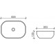 Раковина Ceramica Nova Element CN6009MDH темный антрацит матовый цвет серый