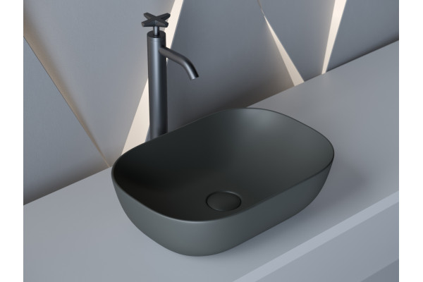 Раковина Ceramica Nova Element CN6009MDH темный антрацит матовый цвет серый