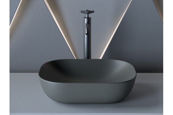 Раковина Ceramica Nova Element CN6009MDH темный антрацит матовый цвет серый