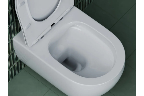Унитаз подвесной Ceramica Nova Long CN3015 белый, 36.5x55.5 см