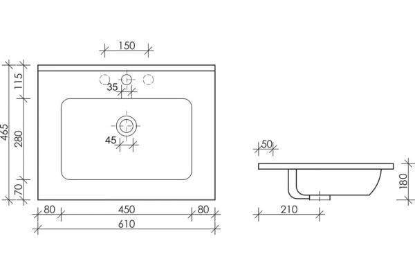 Раковина Ceramica Nova Element CN7001MB цвет черный