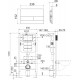 Система инсталляции для унитазов Ceramica Nova Envision Flat CN1002M кнопка хром матовый 50x16x124 см,  в современном стиле