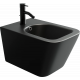Биде подвесное Ceramica Nova Metric CN3008MB цвет черный, прямоугольное