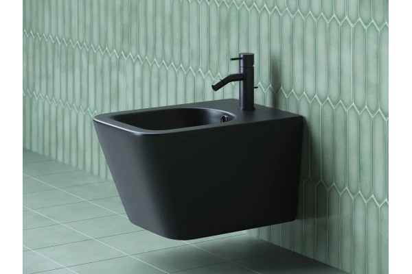 Биде подвесное Ceramica Nova Metric CN3008MB цвет черный, прямоугольное
