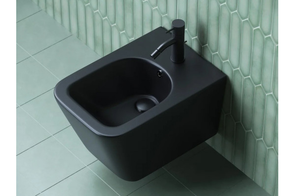 Биде подвесное Ceramica Nova Metric CN3008MB цвет черный, прямоугольное