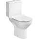 Унитаз-компакт Cersanit City new clean on 011 безободковый белый, овальный, 37.5x67 см