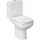 Унитаз-компакт Cersanit Colour CLEAN ON 011 безободковый белый, прямоугольный, 37x65 см