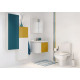 Унитаз-компакт Cersanit Colour CLEAN ON 011 безободковый белый, прямоугольный, 37x65 см