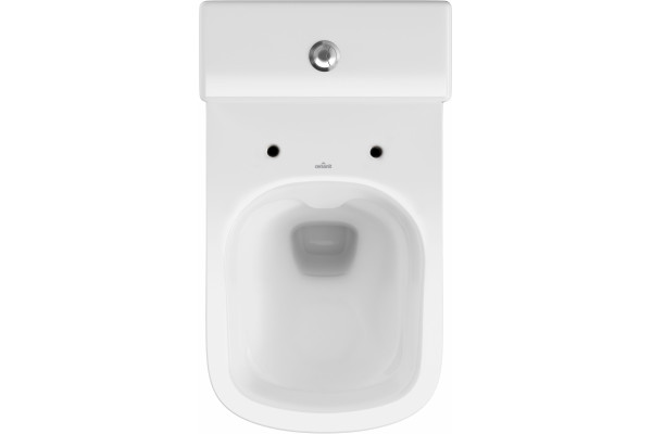 Унитаз-компакт Cersanit Colour CLEAN ON 011 безободковый белый, прямоугольный, 37x65 см