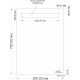 Зеркало Cersanit LED 010 base 50, с подсветкой, прямоугольное