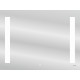 Зеркало Cersanit LED 020 base 80, с подсветкой, сенсор на зеркале, прямоугольное