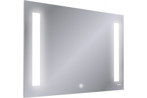 Зеркало Cersanit LED 020 base 80, с подсветкой, сенсор на зеркале, прямоугольное