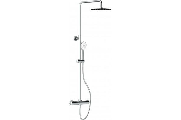 Душевая стойка Cersanit Odra 63069 хром штанга 125 см, шланг металлический 150 см
