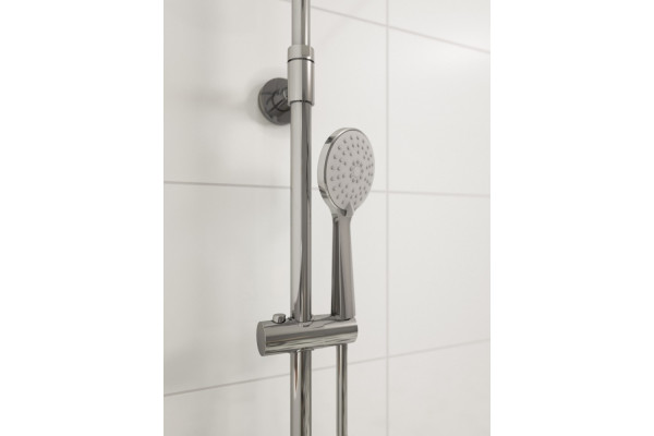 Душевая стойка Cersanit Odra 63069 хром штанга 125 см, шланг металлический 150 см