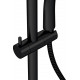 Душевая стойка Cersanit Brasko Black 63112 с термостатом, черная, цвет черный, штанга 128 см