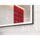Зеркало Cersanit LED 011 design 80, с подсветкой, прямоугольное, с розеткой