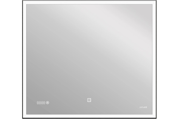 Зеркало Cersanit LED 011 design 80, с подсветкой, прямоугольное, с розеткой