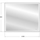 Зеркало Cersanit LED 011 design 100x80, с подсветкой в стиле hi-tech