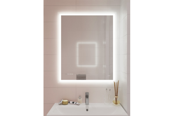 Зеркало Cersanit LED 080 design pro 60x85, с подсветкой в стиле hi-tech