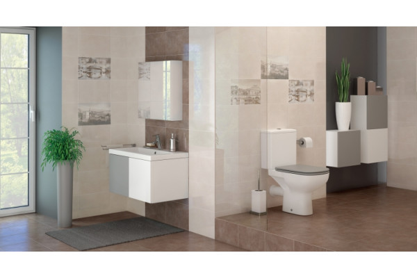 Раковина Cersanit Colour COL 50 цвет белый, прямоугольная, с переливом
