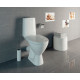 Унитаз-компакт Cersanit Just 64073 031 3/6 TPL белый, 35.3x64.2 см