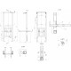 Комплект Cersanit Crea square CO DPL EO slim + инсталляция link pro цвет белый,  в современном стиле