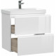 Тумба для комплекта Cersanit Moduo slim 60 белая подвесная, глянцевая