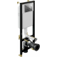 Комплект 3 в 1 инсталляция Cersanit Black + Подвесной унитаз Cerutti Spa Adige Aria CT7837 + кнопка хром в современном стиле