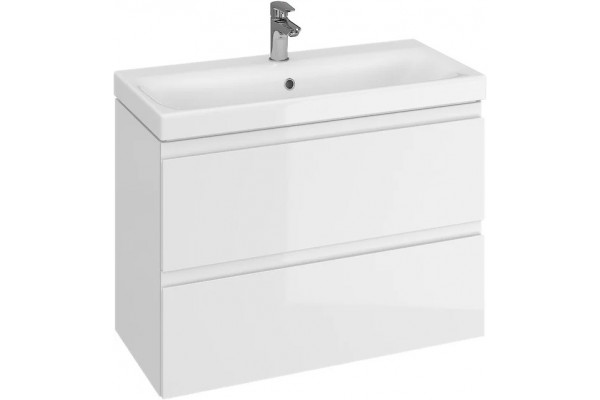 Мебель для ванной Cersanit Moduo slim 80 белая подвесная, глянцевая
