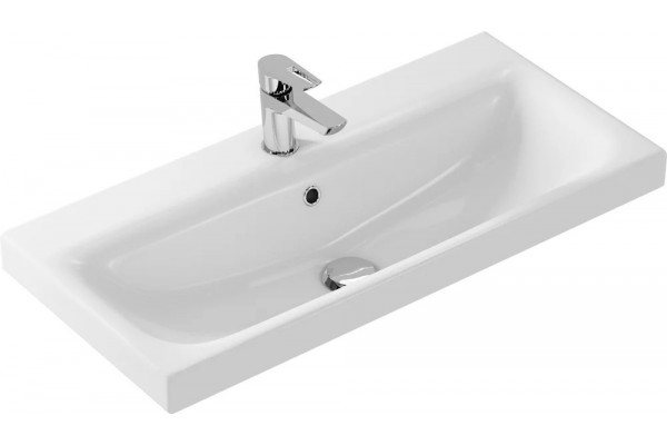 Мебель для ванной Cersanit Moduo slim 80 белая подвесная, глянцевая