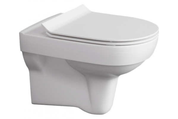 Унитаз подвесной Cersanit City New clean on белый, овальный, 37x53 см