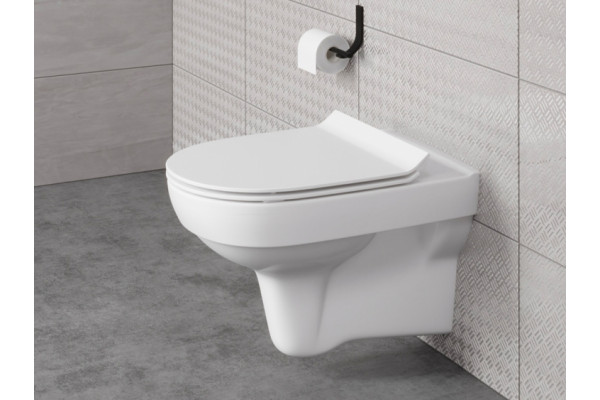 Унитаз подвесной Cersanit City New clean on белый, овальный, 37x53 см