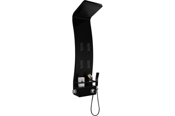 Душевая панель Cerutti SPA Adige B CT8980 цвет черный, шланг 150 см