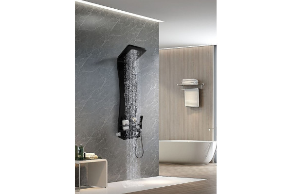 Душевая панель Cerutti SPA Adige B CT8980 цвет черный, шланг 150 см