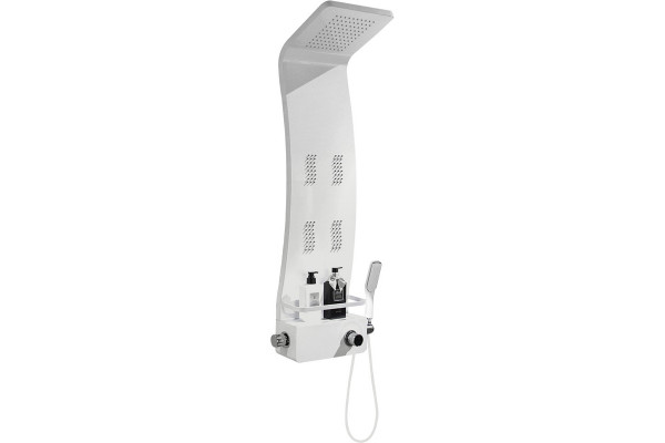 Душевая панель Cerutti SPA Adige W CT8979 цвет белый, шланг 150 см