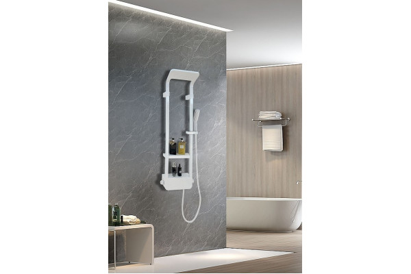 Душевая панель Cerutti SPA Maiella W CT8984 цвет белый, шланг 150 см