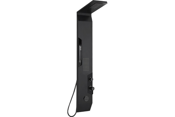 Душевая панель Cerutti SPA Oglio B CT8987 цвет черный, шланг 150 см