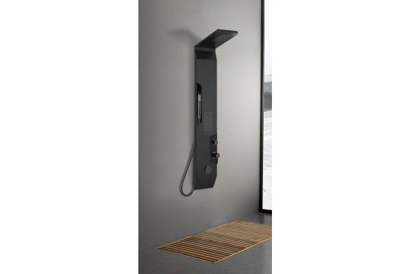 Душевая панель Cerutti SPA Oglio B CT8987 цвет черный, шланг 150 см