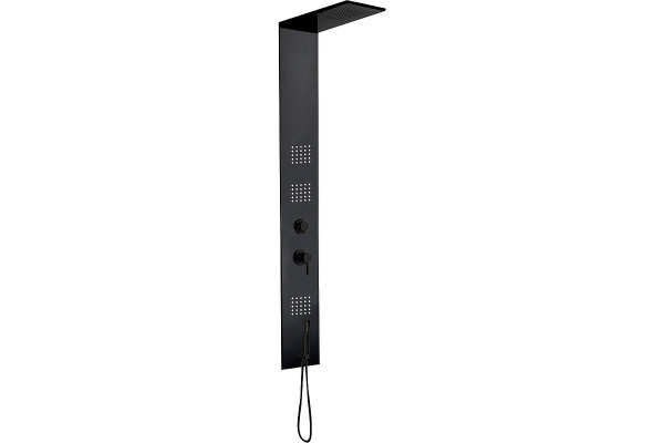 Душевая панель Cerutti SPA Tanaro B CT8991 цвет черный, шланг 150 см