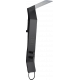 Душевая панель Cerutti Spa Chika B CT9255 черная цвет белый, штанга 142.1 см