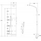 Душевая панель Cerutti Spa Mimi B CT9327 черная цвет черный, штанга 147 см