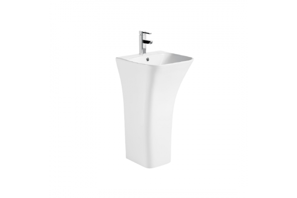 Напольная раковина Cerutti Spa Luca CT7283 полукруглая, цвет белый