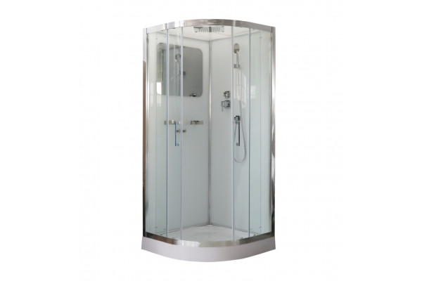 Душевая кабина Cerutti Spa Viva101 поддон низкий, стекло прозрачное, c крышей