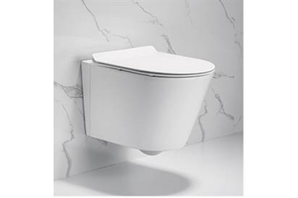 Подвесной безободковый унитаз Cerutti Spa Ortler aria CT7182 белый, овальный, 33.5x50 см