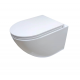 Подвесной безободковый унитаз Cerutti Spa Sella aria CT7183 белый, овальный, 36x49.5 см