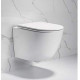 Подвесной безободковый унитаз Cerutti Spa Sella aria CT7183 белый, овальный, 36x49.5 см
