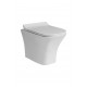 Подвесной безободковый унитаз Cerutti Spa Vettore aria CT7190 белый, прямоугольный, 34x49 см