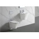Подвесной безободковый унитаз Cerutti Spa Vettore aria CT7190 белый, прямоугольный, 34x49 см