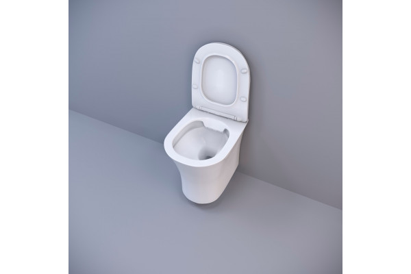 Подвесной безободковый унитаз Cerutti Spa Bernina aria CT7191 белый, 36x48.5 см
